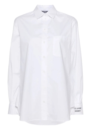 Moschino chest-pocket poplin shirt - White