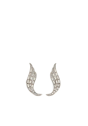 Jil Sander wing-shaped earrings - Silver