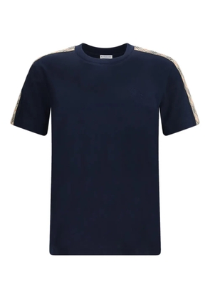 Burberry Seth check-tape T-shirt - Blue