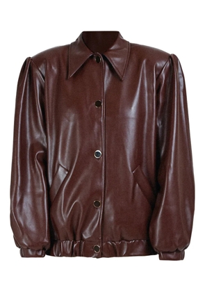 Rowen Rose button-fastening collar-pointed jacket - Brown