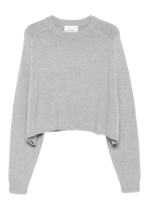 Lisa Yang cropped round-neck jumper - Grey