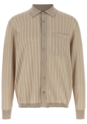 Brioni knitted shirt - Neutrals