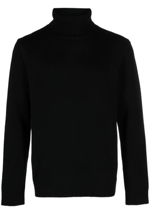 SANDRO roll-neck wool-blend jumper - Black
