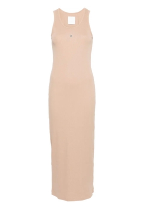 Givenchy 4G-plaque ribbed maxi dress - Neutrals