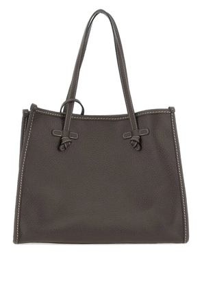 GIANNI CHIARINI Marcella knotted-detail leather tote bag - Brown