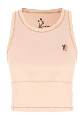 Moncler Grenoble logo-patch tank top - Pink