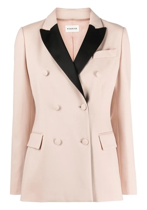 P.A.R.O.S.H. contrasting-lapels virgin wool blazer - Neutrals