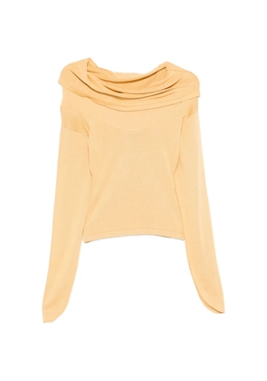 Aya Muse draped rylin top - Neutrals