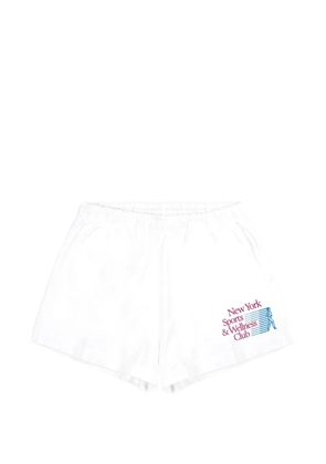 Sporty & Rich NY Motion Disco shorts - White