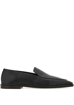 Ferragamo leather loafers - Black