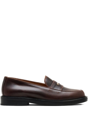 Marc Jacobs leather penny-strap loafers - Brown