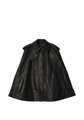 Burberry leather cape - Black