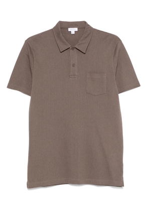 Sunspel Riviera polo shirt - Brown