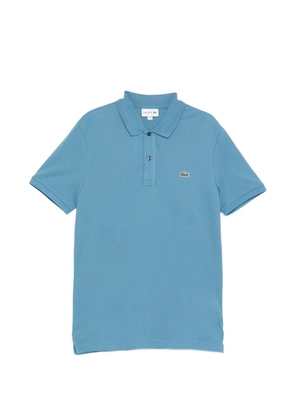 Lacoste logo-patched short-sleeve polo shirt - Blue