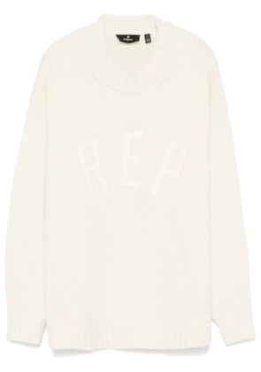 Represent logo-lettering sweater - White