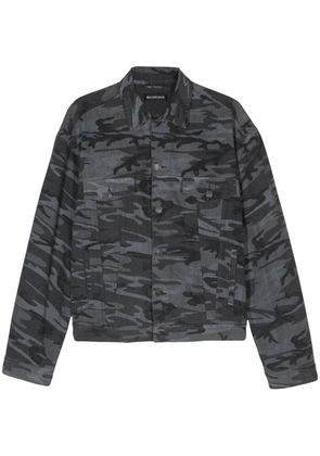 Balenciaga camouflage-print jacket - Grey