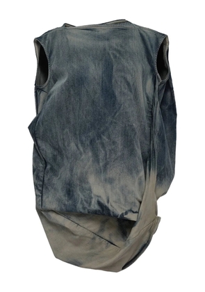 Rick Owens degrade sleeveless top - Blue