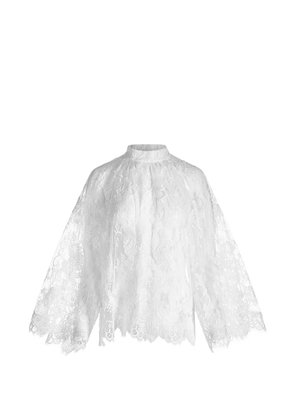 Mia Peculiar floral-lace blouse - White