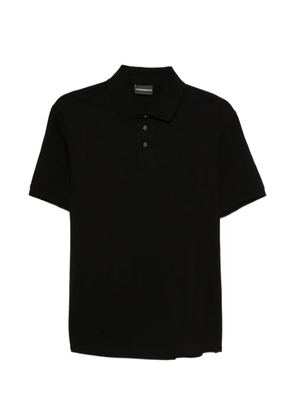 Emporio Armani buttoned polo shirt - Black