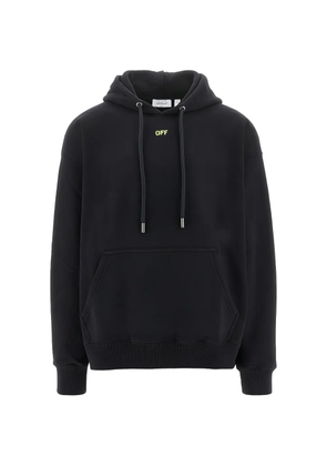 Off-White cotton hooded sweatshirt - Black