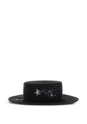 Ruslan Baginskiy wide-brim sequin-embellished hat - Black