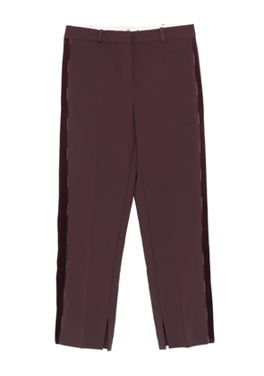 Elisabetta Franchi side-stripe split-hem trousers - Brown