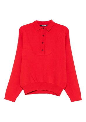 Jacquemus polo-neck sweater - Red