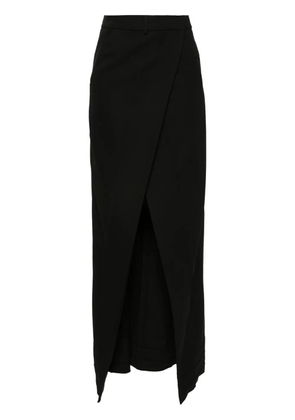 Balenciaga wool midi skirt - Black