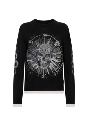 Philipp Plein skull-motif crew-neck sweater - Black