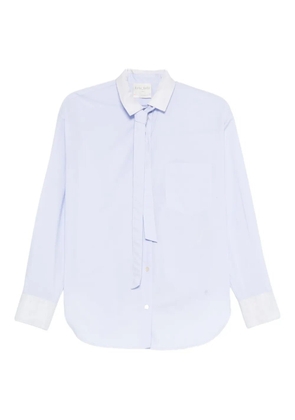 Forte Forte tie-neck cotton shirt - Blue