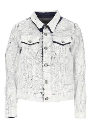 MM6 Maison Margiela coated-finish denim jacket - White