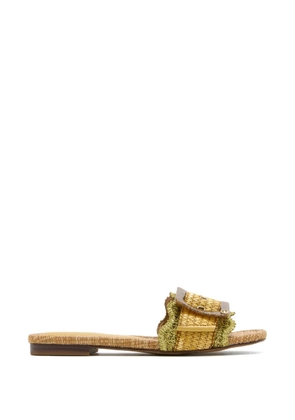 Sam Edelman buckle raffia sandals - Neutrals