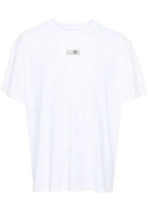 MM6 Maison Margiela numbers motif-patch cotton T-shirt - White
