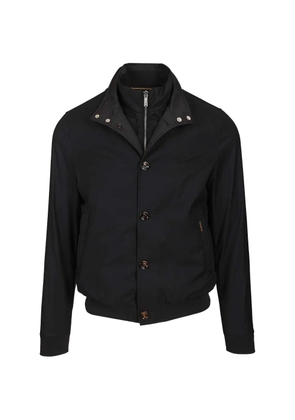 Moorer Bernie buttoned zip-fastening jacket - Black