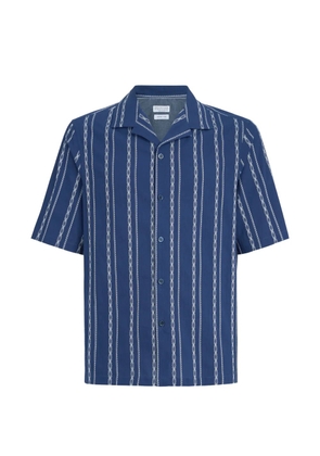 Brunello Cucinelli stripe short-sleeve shirt - Blue