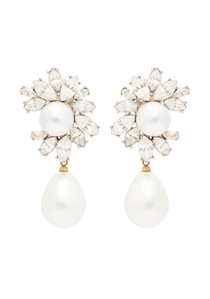 Kenneth Jay Lane pearl-detailing earrings - Silver