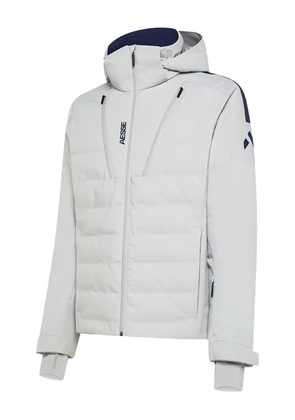 AESSE Sylvester Hybrid zip-fastening hooded ski jacket - White