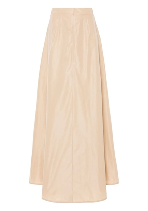 Jil Sander flared maxi skirt - Neutrals