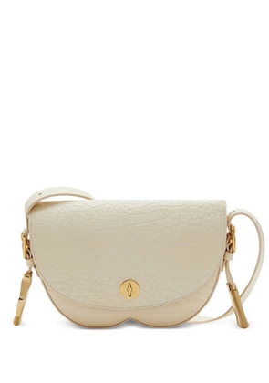 Burberry leather crossbody saddle bag - Neutrals