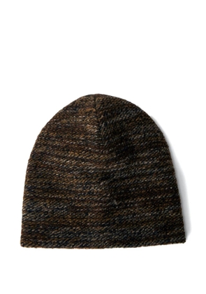 Engineered Garments marled knit beanie - Brown