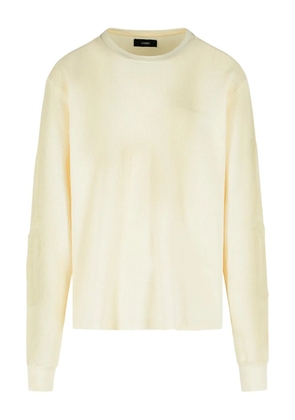 AMIRI Bones ribbed logo T-shirt - Neutrals