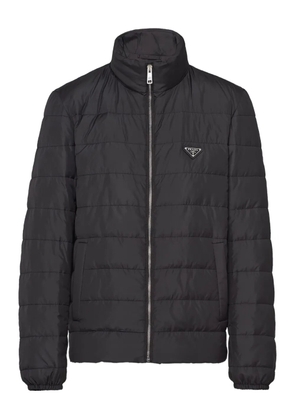 Prada triangle-logo down jacket - Black