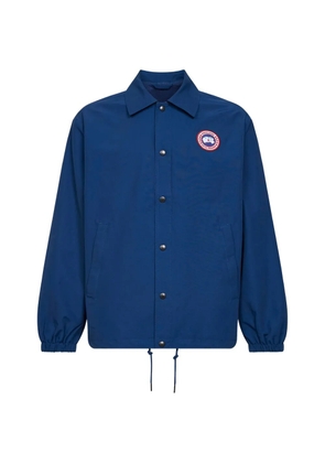 Canada Goose logo-patch shirt jacket - Blue