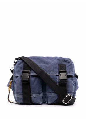 Diesel convertible messenger backpack - Blue