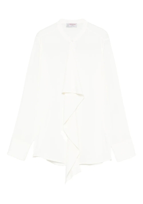 Alberto Biani ruffled shirt - White