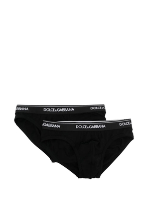 Dolce & Gabbana logo-detail briefs (set of two) - Black