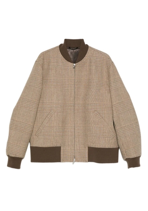 Lardini virgin-wool bomber jacket - Brown