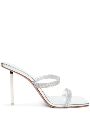 Amina Muaddi Rih Slipper 95mm sandals - Silver