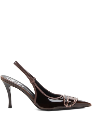 Diesel 90mm slingback pointed-toe pumps - Brown