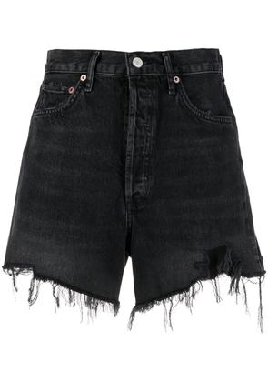 AGOLDE Stella high-rise denim shorts - Black